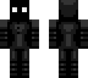 black blank puppet with white light