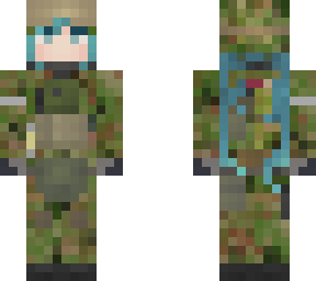 jsdf hatsune miku | visible hair