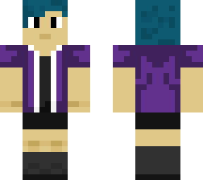 Red Rin Blue Lock hd blue hair | Minecraft Skins
