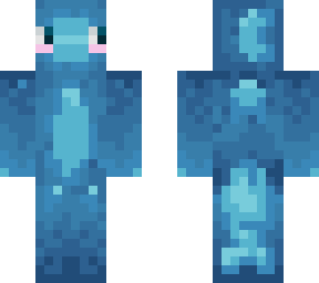 Fish Skin Pattern Blue cute fish (mid blue) | Minecraft Skin