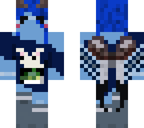 idk a blue demon bird | Minecraft Skin