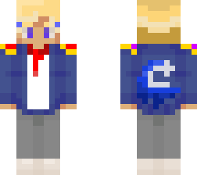 blue boy with blonde hair