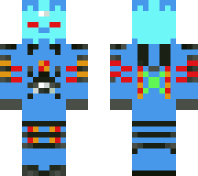 blue cyborg