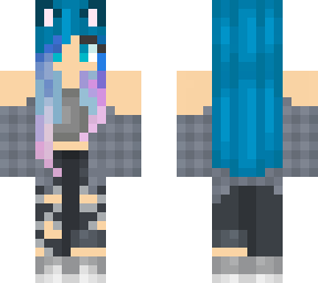 blue haired girls sis