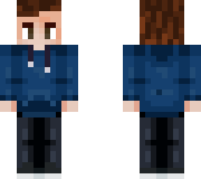 blue hoodie