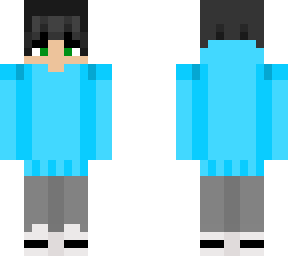 blue hoodie boy
