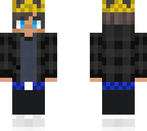 boy in black suit with crown
