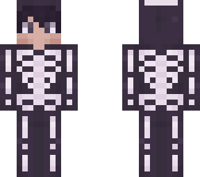 boy in skeleton onesie/pajamas