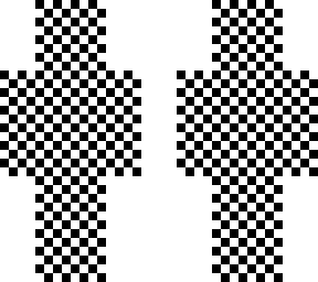 checkered
