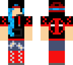 chibi deadpool gamergirl