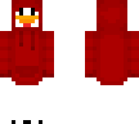 chicken with a red hoodie