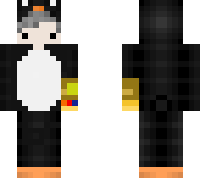 cute penguin onesie with thanos glove