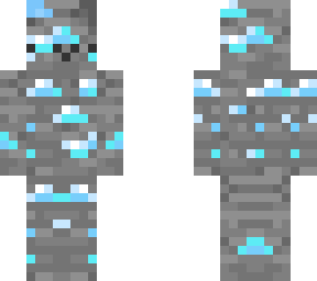 diamond block with cute face