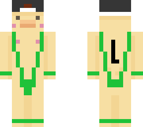 duck   with  borat costume