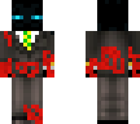 enderman with suit and blood | Minecraft Skin
