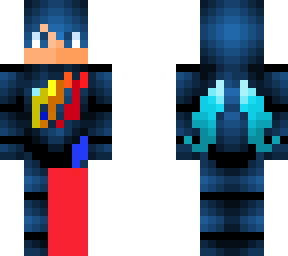 fire nation blue man