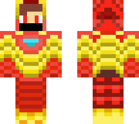 gamer boy with iron man suit