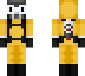 gas masked penguin