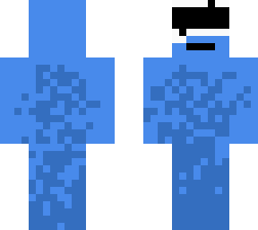 glitches blue man