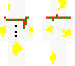 goofy snowman with mustard on him