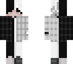 half and half checkered