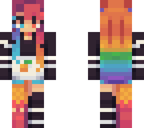 kawaii rainbow girl