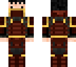 mi skin con armadura de samurai