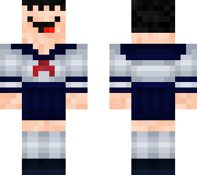 mi skin con ropa de colegiala