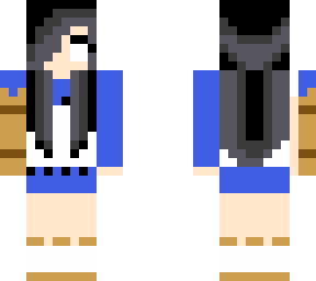 my skins with blue dress