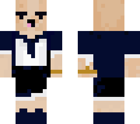 old bald man going to work