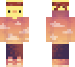orange hoodie contrast duck