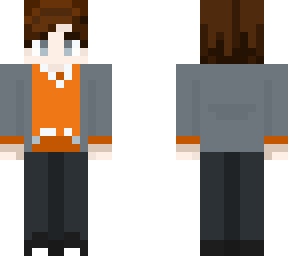 orange hoodie man