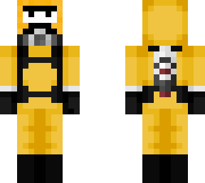 orange moustache man, w/ protection