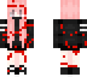 pink girl hair but with a blood