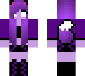 purple girl and fox
