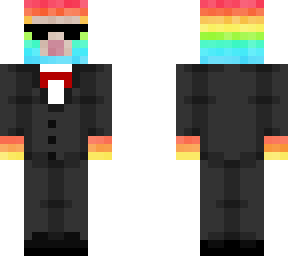 rainbow sheep in a tux