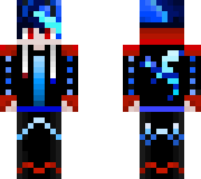 red & blue dragon