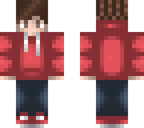 red hoodie
