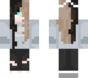 two haired girl