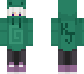 white hair frog boy
