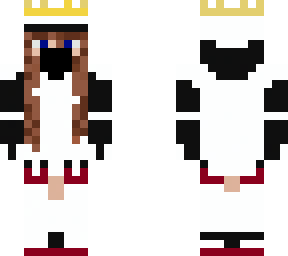 white jacket girl with crown