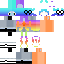 INVERTED Rainbow Girl (Fixed shoes) | Minecraft Skin