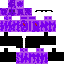 Purple suit (shirtless) slime | Minecraft Skin