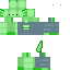 Green Axolotl with dadifreyr merch | Minecraft Skin