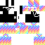 inverted rainbow black and white bob want to say hi | Minecraft Skin