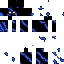 blue Spiral, Herobrine eyes 3D version | Minecraft Skin