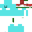 christmas blob cyan | Minecraft Skin