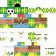 Skull Mask Slime Girl | Minecraft Skin